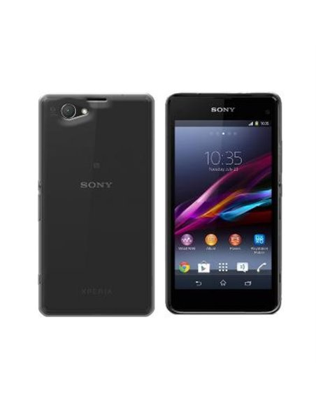 CUSTODIA GEL TPU SILICONE per SONY XPERIA Z1 COMPACT, XPERIA Z1 MINI, D5503 COLORE NERO