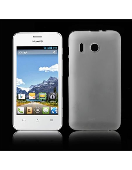 CUSTODIA GEL TPU SILICONE per HUAWEI ASCEND Y320 COLORE BIANCO