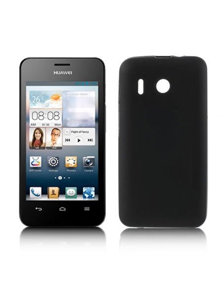 CUSTODIA GEL TPU SILICONE per HUAWEI ASCEND Y320 COLORE NERO