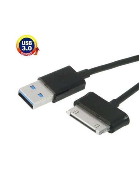 CAVO USB 3.0 per HUAWEI MEDIAPAD 10 FHD LUNGHEZZA 1 MT COLORE NERO