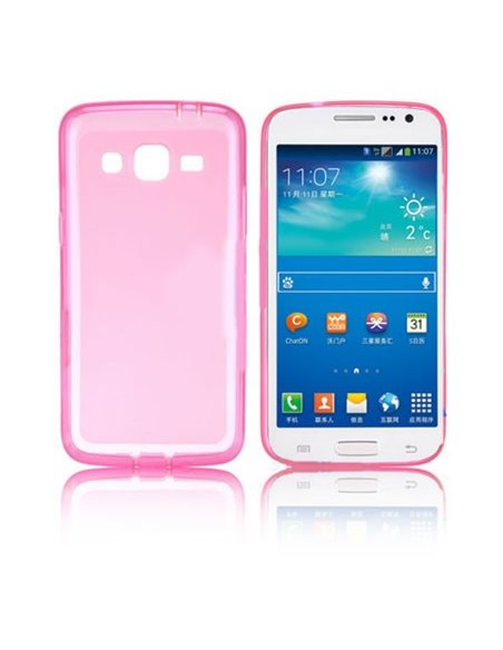 CUSTODIA GEL TPU SILICONE per SAMSUNG G3812 GALAXY WIN PRO COLORE ROSA