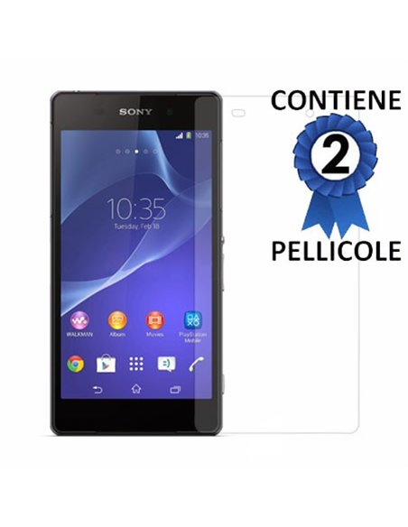 PELLICOLA PROTEGGI DISPLAY per SONY XPERIA Z2 CONFEZIONE 2 PEZZI