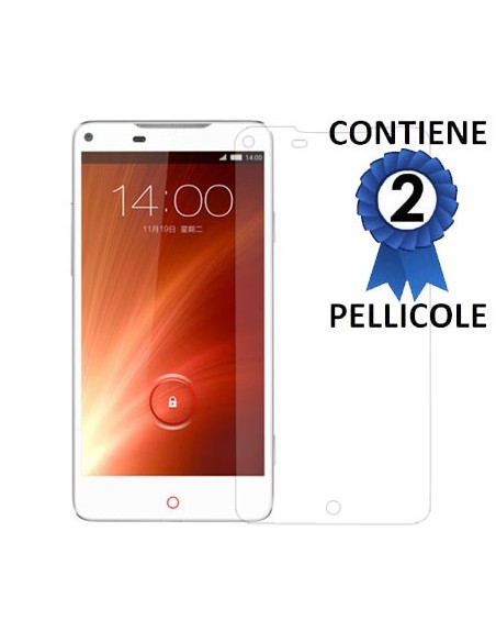 PELLICOLA PROTEGGI DISPLAY per ZTE NUBIA Z5s MINI CONFEZIONE 2 PEZZI