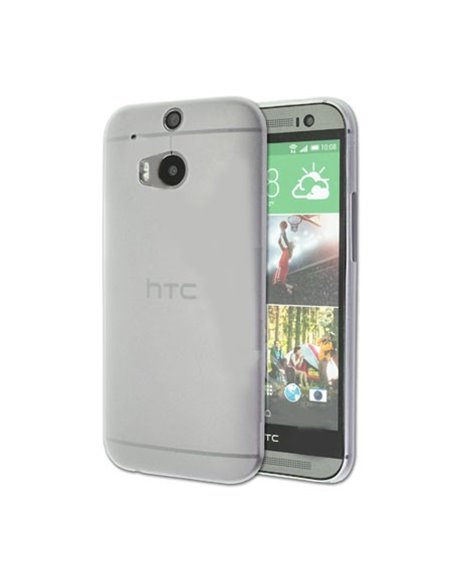 CUSTODIA BACK RIGIDA ULTRA SLIM DA 0,35mm per HTC ONE 2 ( M8 ), ONE M8s COLORE BIANCO