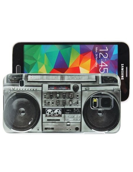 CUSTODIA BACK RIGIDA per SAMSUNG G900F GALAXY S5, GALAXY S5 NEO G903F, GALAXY S5 PLUS FANTASIA RADIO RETRO'