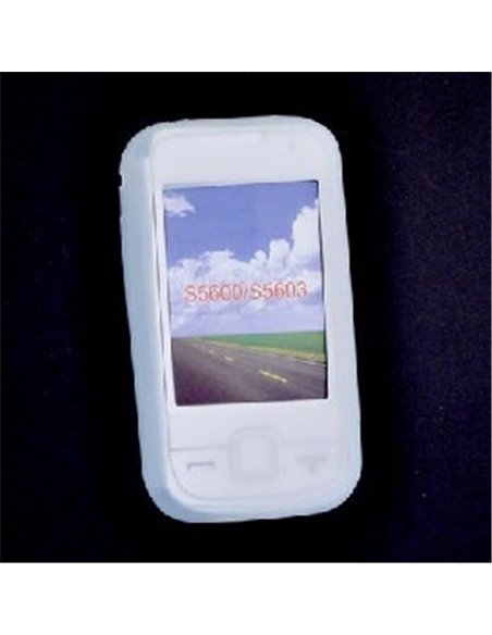 CUSTODIA SILICONE per SAMSUNG S5600, S5603 COLORE BIANCO