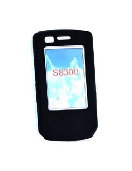 CUSTODIA SILICONE per SAMSUNG S8300 COLORE NERO