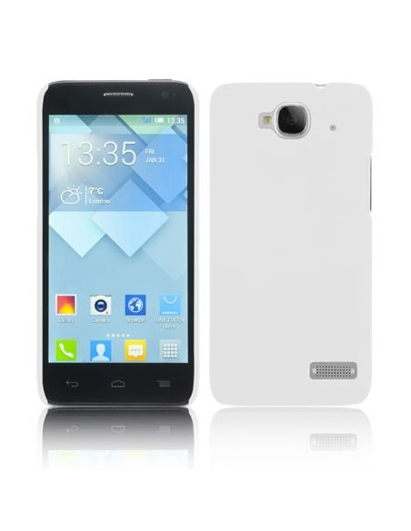 CUSTODIA BACK RIGIDA per ALCATEL ONE TOUCH IDOL MINI 6012 COLORE BIANCO