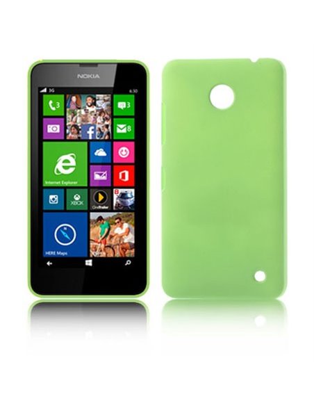 CUSTODIA BACK RIGIDA per NOKIA LUMIA 630 COLORE VERDE