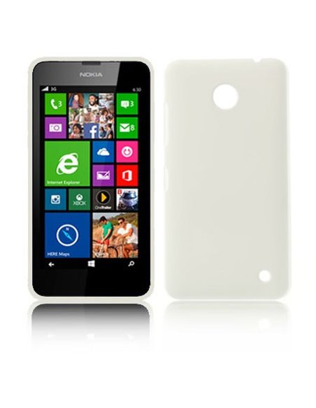 CUSTODIA BACK RIGIDA per NOKIA LUMIA 630 COLORE BIANCO