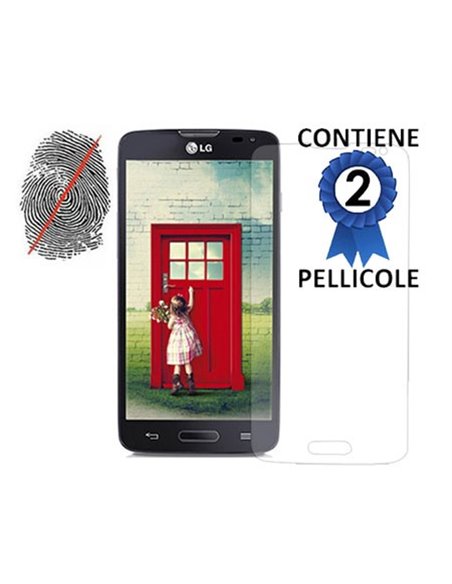 PELLICOLA PROTEGGI DISPLAY ANTI IMPRONTA per LG L90, D405N CONFEZIONE 2 PEZZI