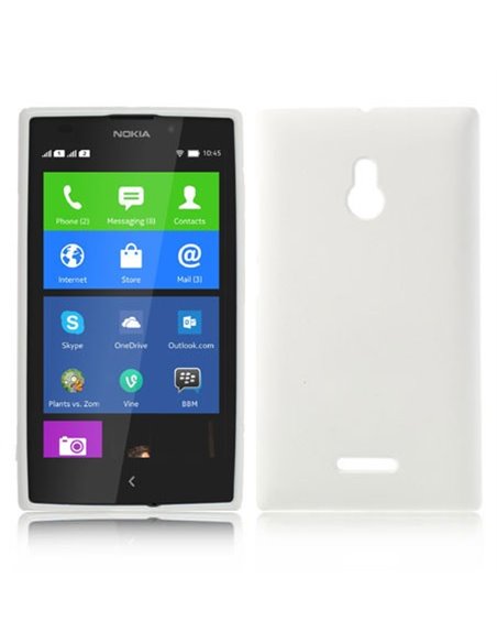 CUSTODIA BACK RIGIDA per NOKIA XL COLORE BIANCO