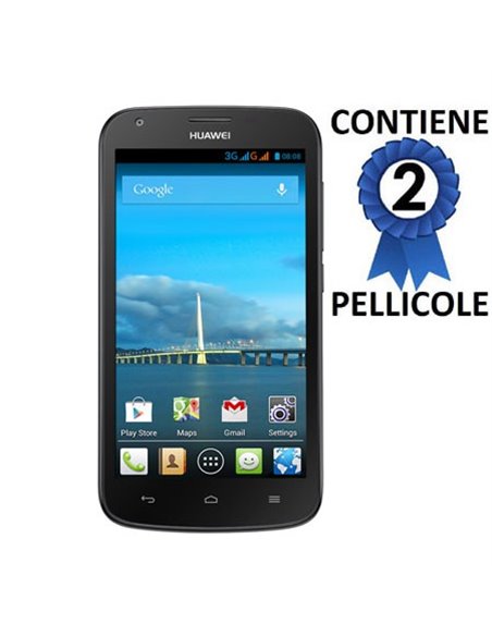 PELLICOLA PROTEGGI DISPLAY per HUAWEI ASCEND Y600 CONFEZIONE 2 PEZZI