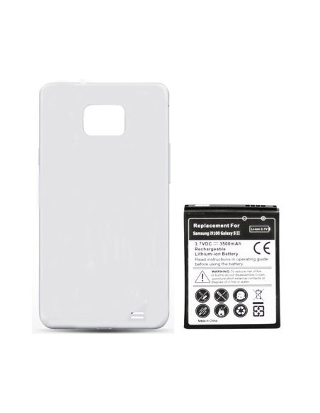 BATTERIA SAMSUNG I9100 GALAXY S2 - 3500mAh LI-ION + COVER COLORE BIANCO