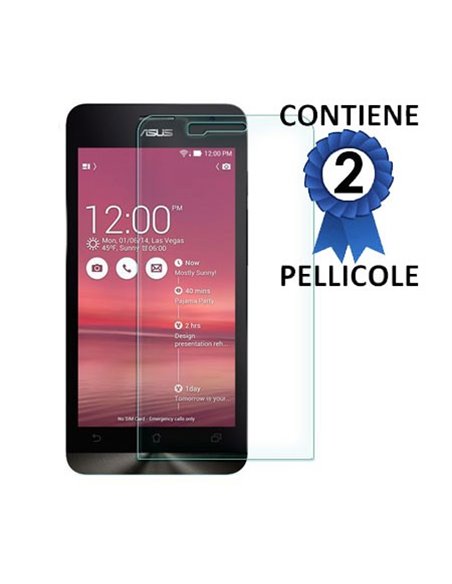 PELLICOLA PROTEGGI DISPLAY per ASUS ZENFONE 5 (NO LTE) A501CG, A500CG, A500KL CONFEZIONE 2 PEZZI