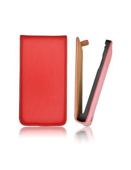 CUSTODIA FLIP VERTICALE SLIM PELLE per NOKIA XL COLORE ROSSO