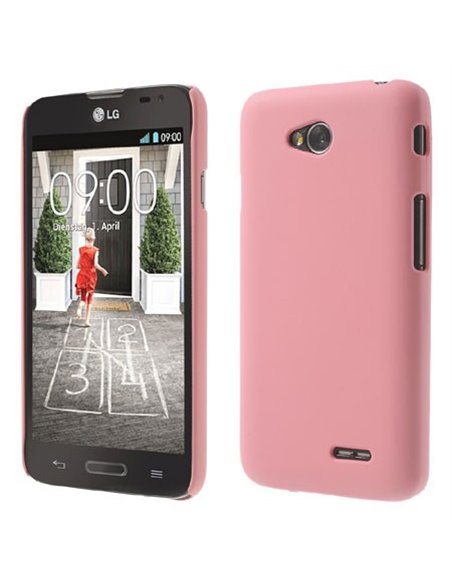 CUSTODIA BACK RIGIDA per LG L70 D320N, L70 DUAL SIM D325 COLORE ROSA