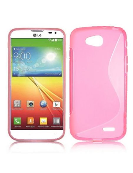 CUSTODIA GEL TPU SILICONE DOUBLE per LG L90 DUAL D410 COLORE ROSA