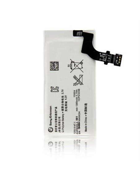 BATTERIA ORIGINALE SONY AGPB009-A001 per XPERIA P, LT22I 1265 mAh LI-ION BULK