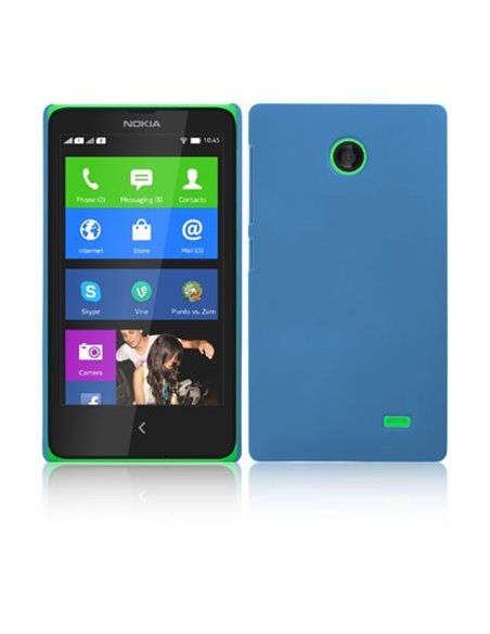 CUSTODIA BACK RIGIDA per NOKIA X, X+ COLORE BLU