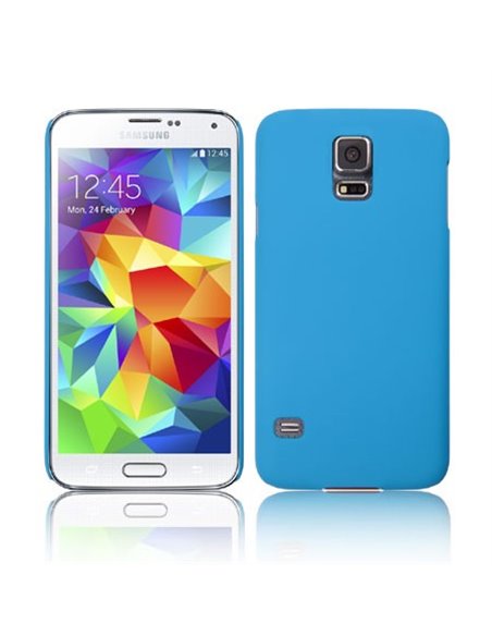 CUSTODIA BACK RIGIDA per SAMSUNG G900F GALAXY S5, GALAXY S5 NEO G903F, GALAXY S5 PLUS COLORE BLU