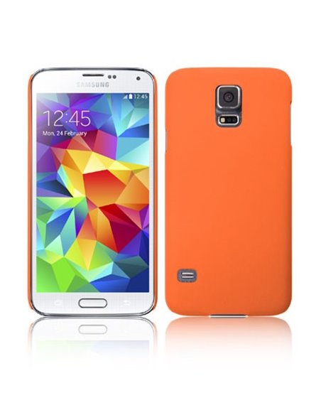 CUSTODIA BACK RIGIDA per SAMSUNG G900F GALAXY S5, GALAXY S5 NEO G903F, GALAXY S5 PLUS COLORE ARANCIONE