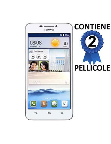 PELLICOLA PROTEGGI DISPLAY per HUAWEI ASCEND G630 CONFEZIONE 2 PEZZI