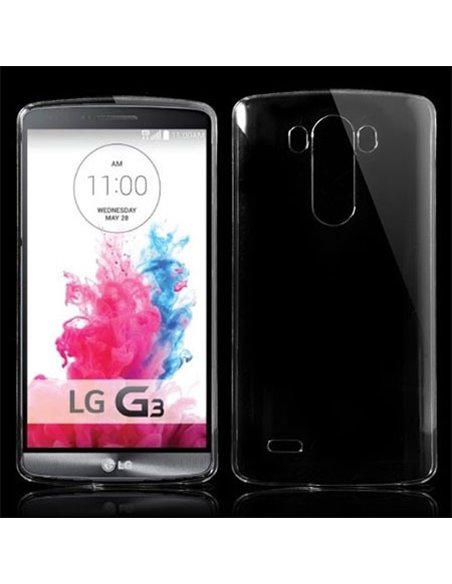 CUSTODIA COVER CRYSTAL TRASPARENTE per LG G3 D850, D855, LS990