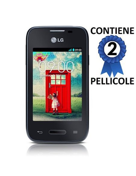 PELLICOLA PROTEGGI DISPLAY per LG L35 CONFEZIONE 2 PEZZI