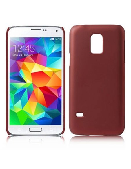 CUSTODIA BACK RIGIDA per SAMSUNG G800 GALAXY S5 MINI COLORE ROSSO