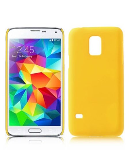 CUSTODIA BACK RIGIDA per SAMSUNG G800 GALAXY S5 MINI COLORE GIALLO