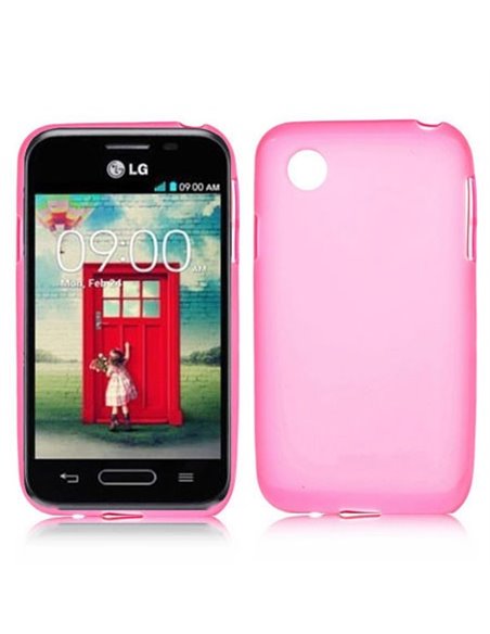 CUSTODIA GEL TPU SILICONE per LG L35 D150, L40 D160, L40 Dual Sim D170 COLORE FUCSIA