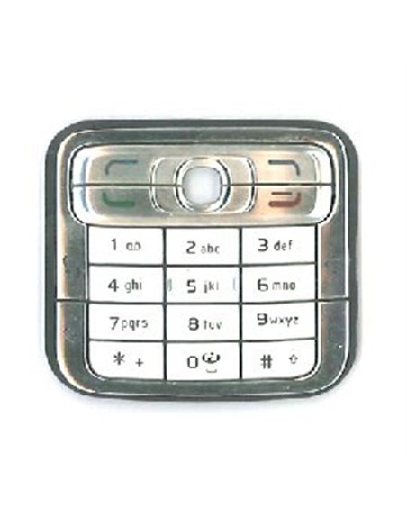 TASTIERA per NOKIA N73 COLORE SILVER