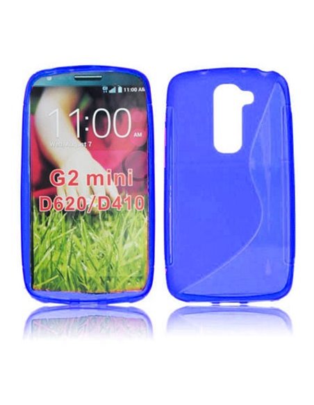 CUSTODIA GEL TPU SILICONE DOUBLE per LG G2 MINI COLORE BLU