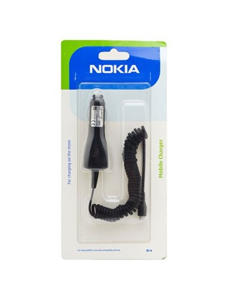 CAVO AUTO ORIGINALE NOKIA DC-6 MICRO USB per 8600 LUNA, N97, X1-00 BLISTER SEGUE COMPATIBILITA'..