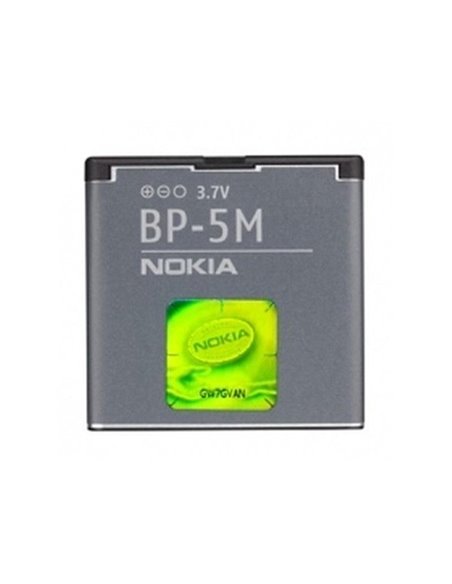 BATTERIA ORIGINALE NOKIA BP-5M per 6500 SLIDE, 7390, 8600 LUNA 900mAh LI-ION BULK SEGUE COMPATIBILITA'..