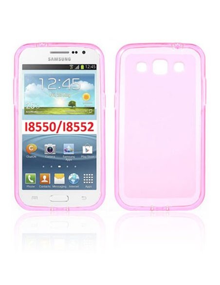 CUSTODIA GEL TPU SILICONE per SAMSUNG I8550 GALAXY WIN, I8552 COLORE ROSA