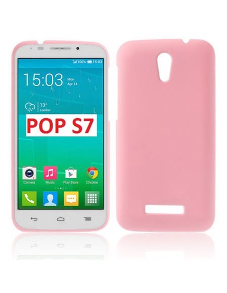 CUSTODIA BACK RIGIDA per ALCATEL ONE TOUCH POP S7, OT-7045 COLORE ROSA