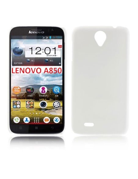 CUSTODIA BACK RIGIDA per LENOVO LEPHONE A850 COLORE BIANCO