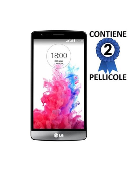 PELLICOLA PROTEGGI DISPLAY per LG G3s D722, G3 MINI CONFEZIONE 2 PEZZI