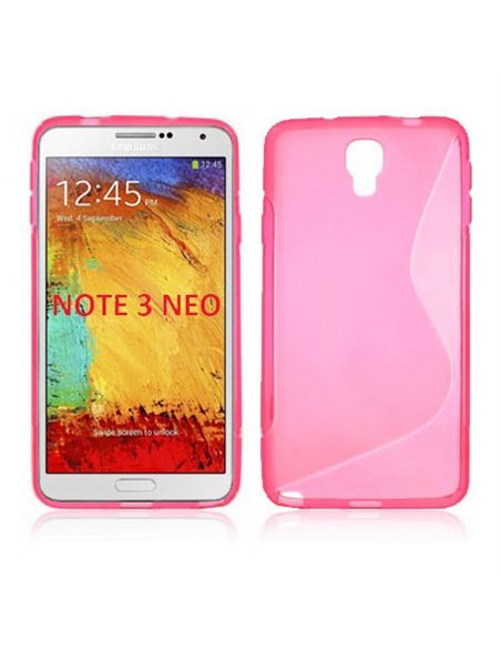 CUSTODIA GEL TPU SILICONE DOUBLE per SAMSUNG N7500 GALAXY NOTE 3 NEO, N7502 GALAXY NOTE 3 NEO DUOS, N7505 COLORE ROSA