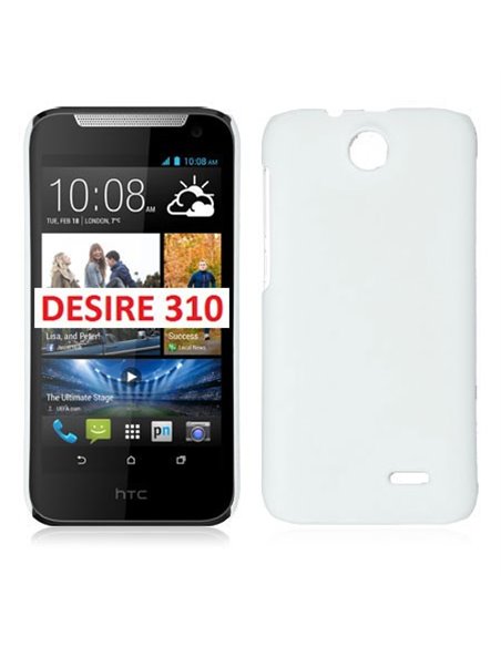 CUSTODIA BACK RIGIDA per HTC DESIRE 310 COLORE BIANCO