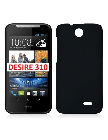 CUSTODIA BACK RIGIDA per HTC DESIRE 310 COLORE NERO