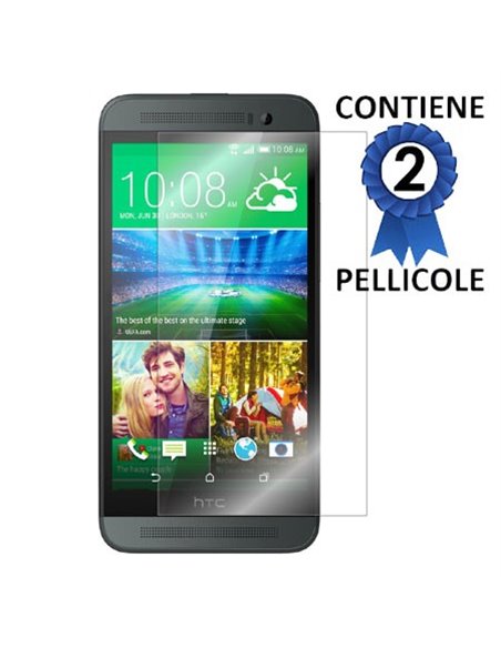 PELLICOLA PROTEGGI DISPLAY per HTC ONE E8 CONFEZIONE 2 PEZZI