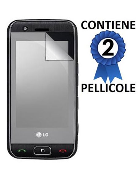 PELLICOLA PROTEGGI DISPLAY LG GT505 CONFEZIONE 2 PEZZI