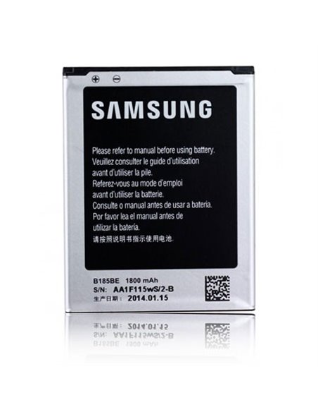 BATTERIA ORIGINALE per SAMSUNG G3500 GALAXY CORE PLUS 1800  mAh LI-ION CON TECNOLOGIA NFC EB-B185BEBECWW BULK