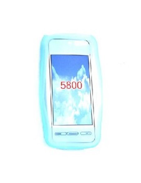 CUSTODIA SILICONE per NOKIA 5800 COLORE AZZURRO