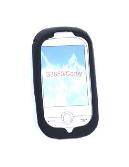 CUSTODIA SILICONE per SAMSUNG S3650 COLORE NERO