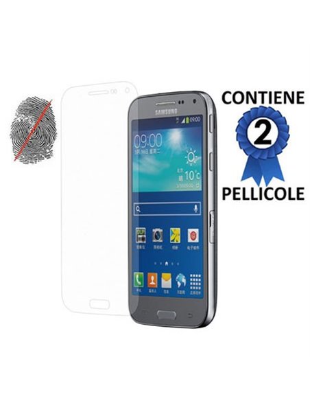 PELLICOLA PROTEGGI DISPLAY ANTI IMPRONTA per SAMSUNG G3858 GALAXY BEAM 2 CONFEZIONE 2 PEZZI