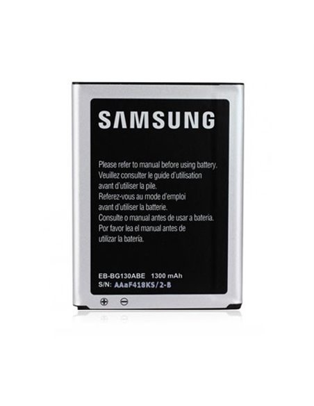 BATTERIA ORIGINALE SAMSUNG EB-BG130ABE per G130 GALAXY YOUNG 2 1300 mAh LI-ION BULK